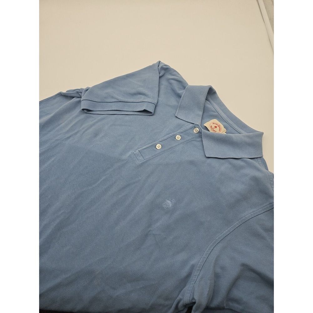 Brooks Brothers "Red Fleece" Blue Polo 100% Cotton Size L
